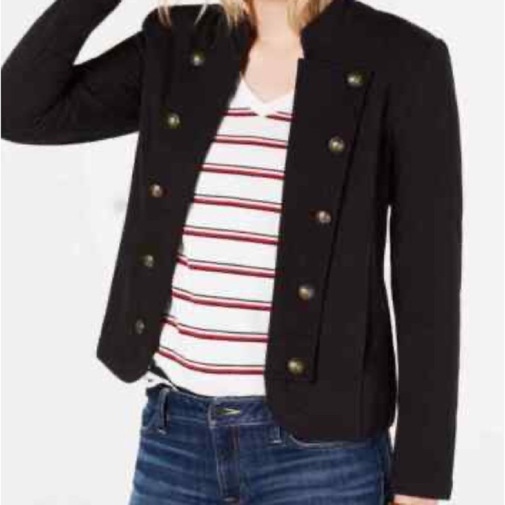 TOMMY HILFIGER Essential Solid Military Blazer (M)